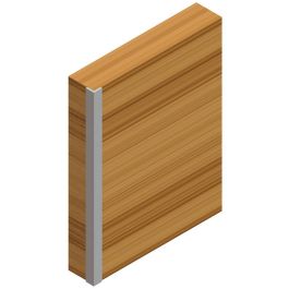 HERRAJES ALK Profilé Aluminium Eton Pour Cantos 3M Naturel Forme Angulaire 9.75X9.75mm (Lot de 10)