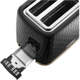 Sencor Grille-pain STS 7201BK - Grille-pain électronique 930W avec 7 niveaux, dégivrage, centrage automatique, tiroir ramasse-miettes - Noir