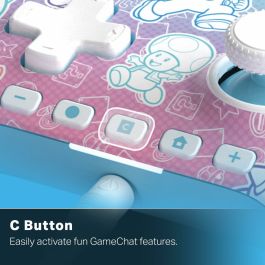 Power A Gamepad pour Nintendo Switch 2 - Reino Champiñón - Avec Câble - Alimentation A - 617885153310