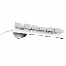 Clavier pour jeu Trust GXT 833W Blanc Espagnol Qwerty QWERTY