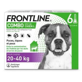 Frontline Dog Combo 20-40kg - 6 pipetas Antipuce et Tique