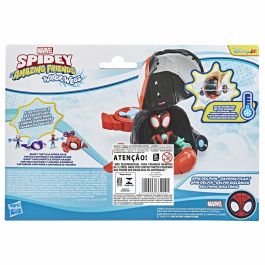 Hasbro Marvel Spidey et ses amis incroyables Miles Morales Water-Webs Figurine et véhicule de dauphin rotatif HASG14655P0 à partir de 4 ans
