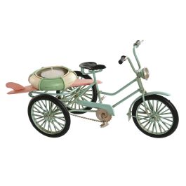 Figurine Décorative Home ESPRIT Bleu Blanc Vert Rose Vintage 26,5 x 12 x 14 cm (3 Unités)