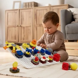 Top Bright Busy Board Delux Set - TOP4260771792009 - 15 Gadgets, Serrrures, Klaxon, Boutons