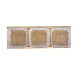 Ensemble à apértif Quid Trend Marron Transparent verre Bambou