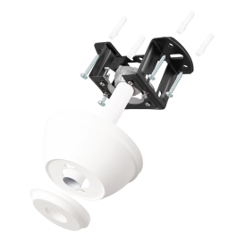 Ventilateur DC Blanc 59W 107cm 4 Pales Déployables avec Lumière LED 3 Températures (3000-4000-6000K) 6980lm, Fonction Été-Hiver, Intensité Réglable, Télécommande Incluse