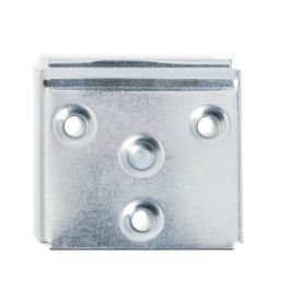 HERRAJES ALK Plaque de suspension meuble E-Delta 50x50 zingué pour meubles suspendus