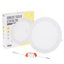 BX3 LIGHT Plaque LED circulaire 20W, 1600 lm, 6000K blanc froid, 40000 h, format empotrable/surface, référence BX3-RDP15-20W-CW