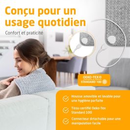 Medisana Coussin chauffant HP 516 Ultrasoft 100W 4 niveaux Gris