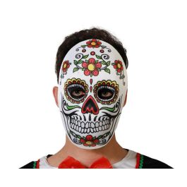 Masque de calavera mexicaine coloré décoratif, masque de mort pour fête d'Halloween et Día de los Muertos, accessoire déguisement Catrina Precio: 1.944. SKU: B1CDZJ7Y3S