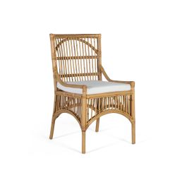 GINER Y COLOMER Lot de 2 Chaises en Rotin avec Coussin Blanc, Décoration en Jonc et Liège, Dosseret 47x52 cm - Ensemble Salon Salle à Manger Precio: 575.988. SKU: B1CLVCP8AF