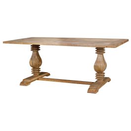 GINER Y COLOMER Table de Salle à Manger 8 Places en Bois de Mango Naturel 200 x 100 cm, Plateau 4 cm d'Épaisseur avec Patins Precio: 1511.988. SKU: B1HH94ZY8M