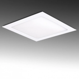 Plaque LED Carrée 18W 1264Lm 2700K IP25 Aluminium Finition Blanche Référence JL-GP-LZ-6-WW-EP01