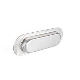 HERRAJES ALK Poignée encastrable pour porte coulissante 120x40 mm Acier inoxydable 304 Inox mat