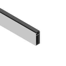 HERRAJES ALK Tube Aluminium Rectangulaire Argent Mat 30x12mm 3M pour Armoire