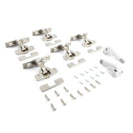 BORTOLUZZI Kit Exedra Push Y Smove pour Portes Escamoteables, Finition Nickel ou Titane, Modèles 705.341 à 705.344