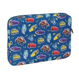 Housse d'ordinateur portable Cars Racing Blue marine 15,6'' 39,5 x 27,5 x 3,5 cm