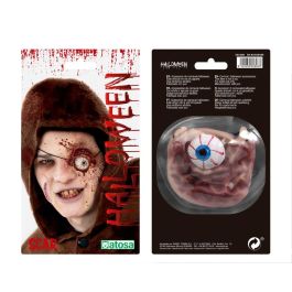 Herida Falsa Con Cicatriz Y Ojo Infectado 18x13 cm Pour Zombie Halloween - Maquillage Effets Spéciaux Accessoire Cosplay Horreur