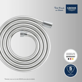 Grohe Flexo de Ducha VitalioFlex 27507001 - Douche Flexible 2m, Antitorsión, Connexion Universelle, Chrome