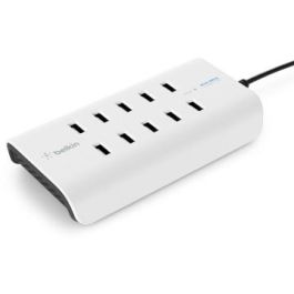 Belkin 10-Port USB-Ladestation,120W, 2,4A pro Port, Weiß