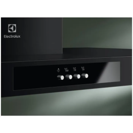 Electrolux - LFT426K - Hotte aspirante design Box 60 cm Noir - Moteur puissant 3 vitesses, éclairage LED, fonctionnement recyclage/évacuation, dimensions 59.8 x 45 x 67.8 cm