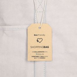 Sac à Achats KSIX Gris Polyester papier kraft