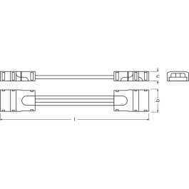 Ledvance LVE-4058075451384 Connecteurs pour Bandes LED TW -CSW/P3/50 Blanc Dynamique - Pack 2