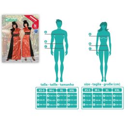 Déguisement Chinois Adulte Femme - Robe Rouge Longue Sans Manches en Polyester pour Carnaval, Fêtes et Événements - Taille M-L