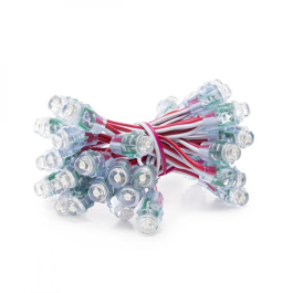 Pixel LED 0.1W 2Lm 12mm 5V Epistar Rojo (Chaîne 50 Unités) 50.000H [DE-PIX-12-R]