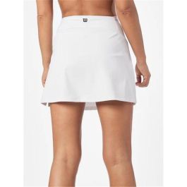 jupe de padel Wilson Team Flat Front Blanc