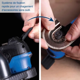 Scheppach Multi-outil sans fil C-MT40-X 20V IXES - Pour scier, couper, gratter, poncer - Sans batterie ni chargeur