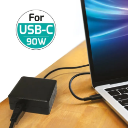 Port Designs Alimentation Secteur 90W USB-C PD pour MacBook, Notebook, Tablette et Smartphone - Chargeur USB Type-C