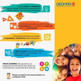 Geomag Jeu de construction ¡Desafío Mecánico Gol! AAABS15635 96 pièces Magnétique