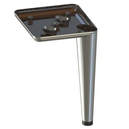 Q&Q Pata Metálica Birdie Noir Mat Hauteur H180