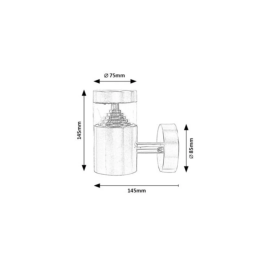 RABALUX Applique Lisbon LED 7W 560Lm 4000K IP54 RAB-7827