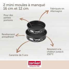 Ensemble de moules avec base amovible Zenker 2 Pièces