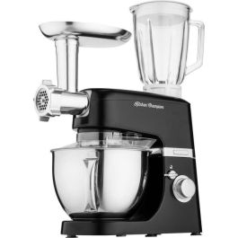 Sencor STM 6359BK - Robot multifonction 1000W Noir, bol inox 4.5L, 8 vitesses, hachoir, blender verre et fouets