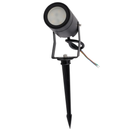 Lampe de Jardin GU10 avec Pique - Finition Noire - Aluminium - IP65 - Éclairage Extérieur LED