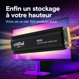 CRUCIAL - P310 - Disque SSD Interne - 2TB - Gen4 - NVMe M.2 - Jusqu'a 7100 Mo/s