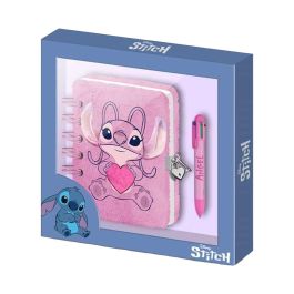 Cahier à Spirales avec Stylo Stitch Angel Rose