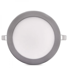 Plaque LED Circulaire 18W 1800Lm 4200K Aluminium Blanc [GR-RDP1305-18W-W]