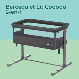 BEBECONFORT Zina Berceau Pliable Bebe & Cododo, 0-6 m (0-9 kg), 5 Positions, Matelas Inclinable, Mineral Graphite
