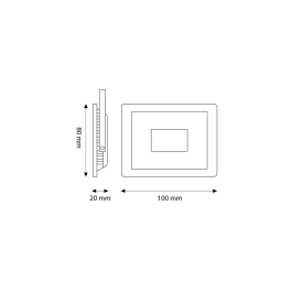 Projecteur LED 10W 1200Lm 6000K IP66 Réglable 60.000H [LM-6001-CW]