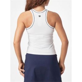 Maillot de Corps sans Manches pour Femme Wilson Team Tank Blanc Padel XL
