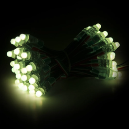 Pixel LED 0.3W 6Lm 12Mm 5V Epistar Fullcolor 19031C (Chaîne 50 Unités) 50.000H [DE-PIX-12-FULL]