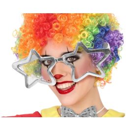 Lunettes de déguisement étoile argenté XXL, accessoire pour soirées thématiques, spectacles et costumes Precio: 10.7900004. SKU: S1126398