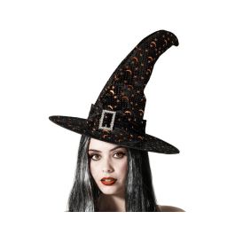 Chapeau de Sorcière Classique Noir avec Étoiles et Lunes en Cuivre, Accessoire de Déguisement pour Halloween ou Fêtes Médiévales Precio: 3.372. SKU: B16GSP6V5S