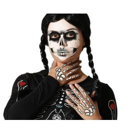 Décalcomanies temporaires visage et mains Halloween Crâne et os design détaillé blanc et noir maquillage thème squelette fêtes et photos Precio: 1.248. SKU: B19HG49SPX