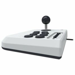 Hori Fighting Stick Mini - Manette de jeu filaire blanche officielle PlayStation pour PS5, PS4, PC - Stick arcade compact 8 boutons