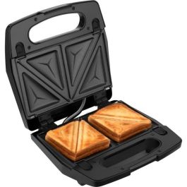 Sencor SSM 9410SS - Appareil à croque-monsieur 3 en 1, 700 W, 3 plaques interchangeables (triangles, panini, gaufres), boîtier CoolTouch, argent